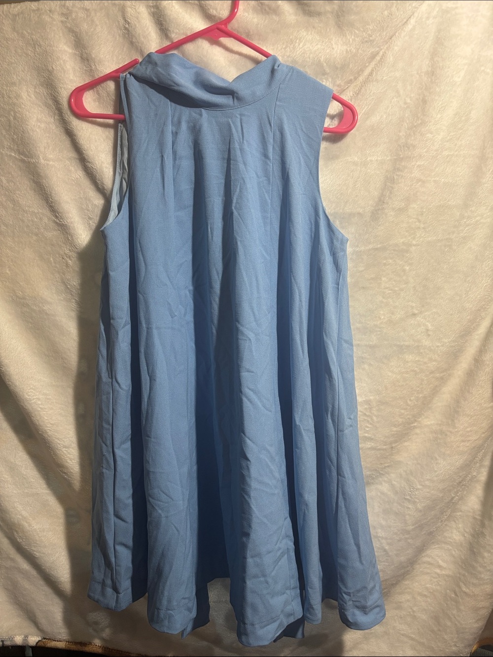 Women’s Light Blue Sleeveless Swing Dress